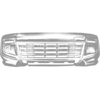 Esistange iluvõre Ligier JS50/JS50L Club Ph2 (must)