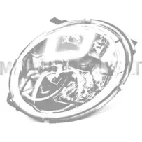 Vasakpoolne esituli Microcar MGO 4 / MGO 5 / Dué 3 (must)