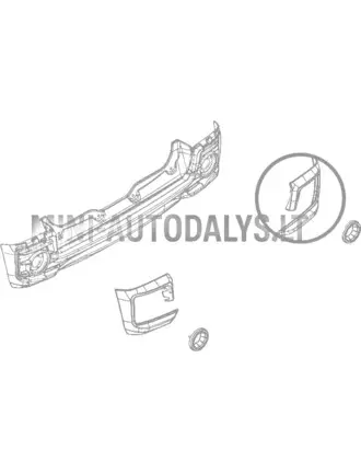 Ligier JS60 Sport Ultimate tagumise stange parema poole kate (must)