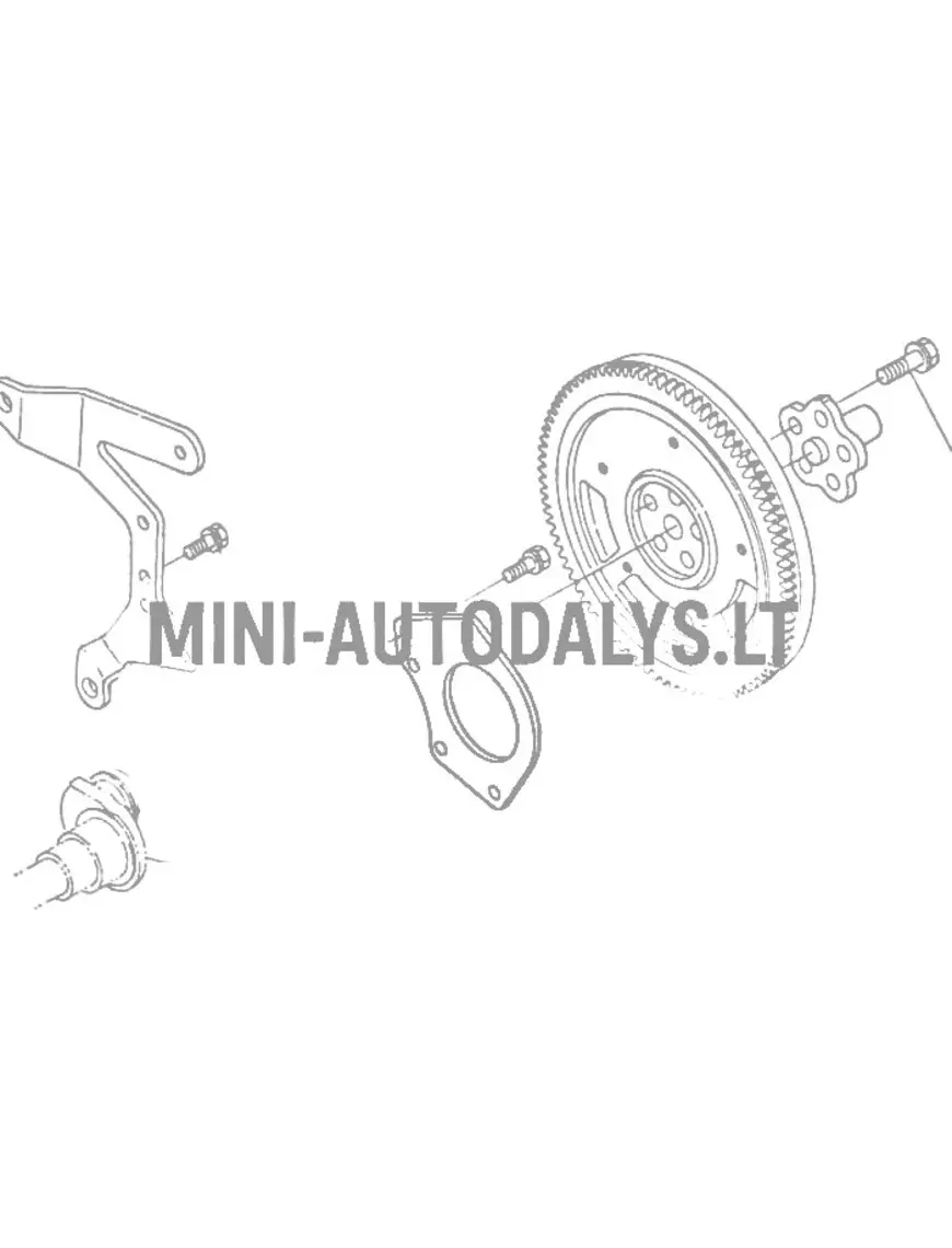 Starteriplaat Aixam Kubota Z402 / Z482