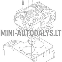 Silindripea tihend rõngastihendiga "Aixam Kubota"