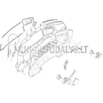 Kroomitud esimese stange keskmine iluvõre Ligier JS50/JS50L Ph1