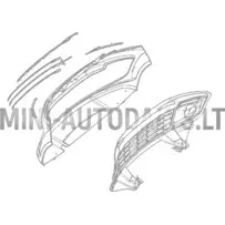 Kroomitud keskmine liist esimese stange iluvõrele Ligier JS50 ph2 / ph3