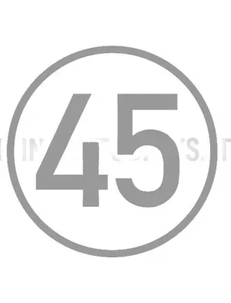 45 KM kleebis mopeedile (Ø 20 cm)