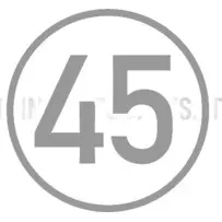 45 KM kleebis mopeedile (Ø 20 cm)