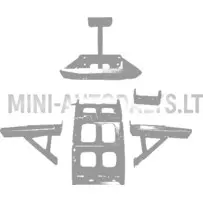 Täielik mootorikinnituste komplekt Microcar MGO2 / M8 (Lombardini 442 / 492 DCI)