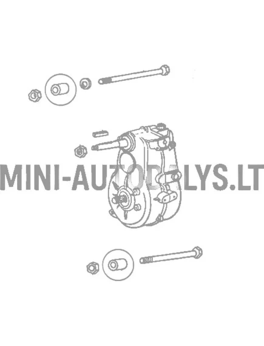 "Aixam" täitepaagi kinnitused (26 / 12,5 / 11 ALU)