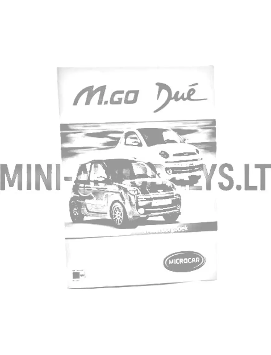Kasutusjuhend "Microcar MGO4" (hollandi keeles)