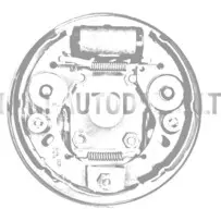 Ankruplaat tagumisele vasakpoolsele piduritrumlile Aixam Sensation / Emotion