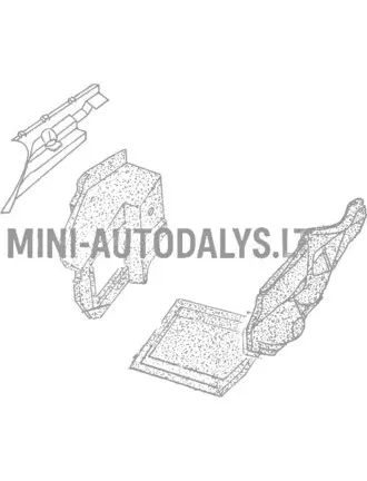 Mootori isolatsioon, vasakpoolne esitiib Aixam Impulsion / Vision