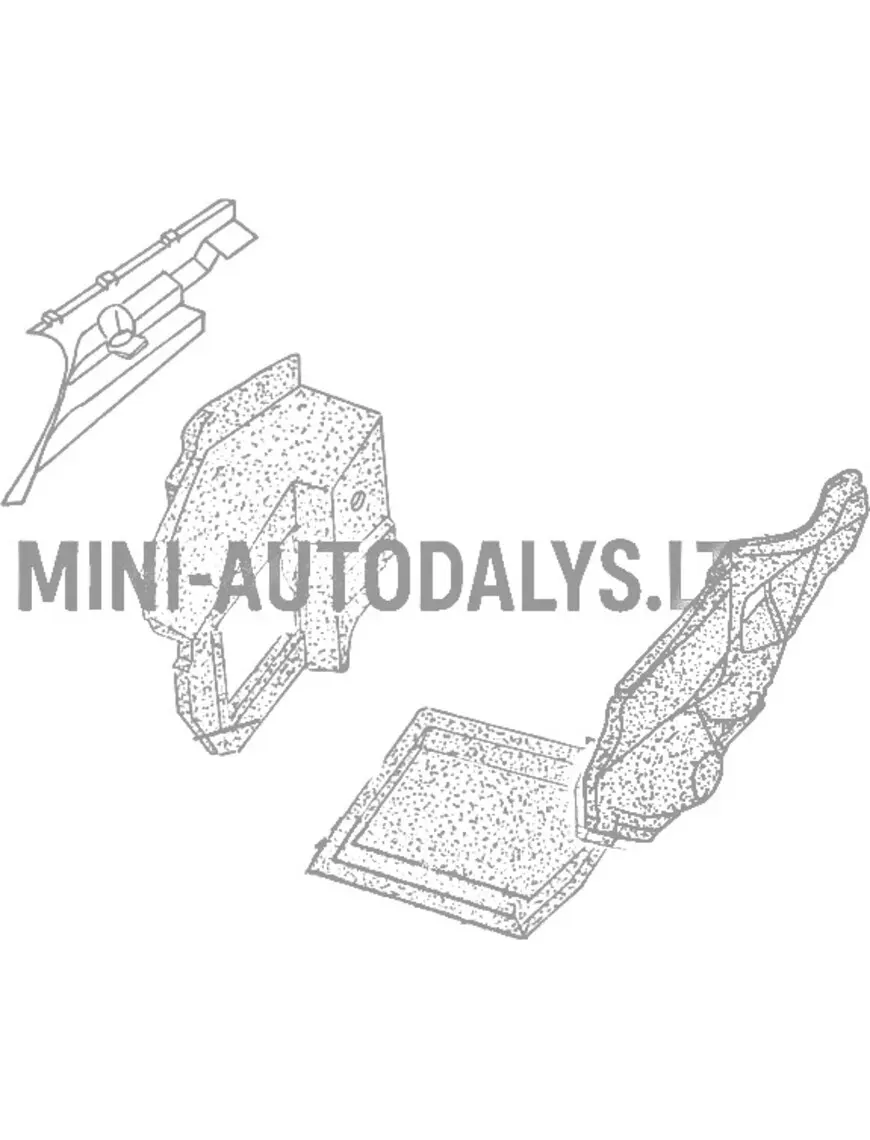 Mootori isolatsioon, vasakpoolne esitiib Aixam Impulsion / Vision