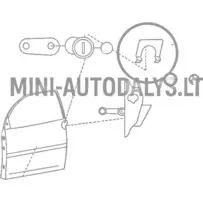 "Aixam" ukse lukusti kinnitusklamber