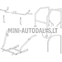 Ühendusklamber šassii vasakul Aixam MEGA2