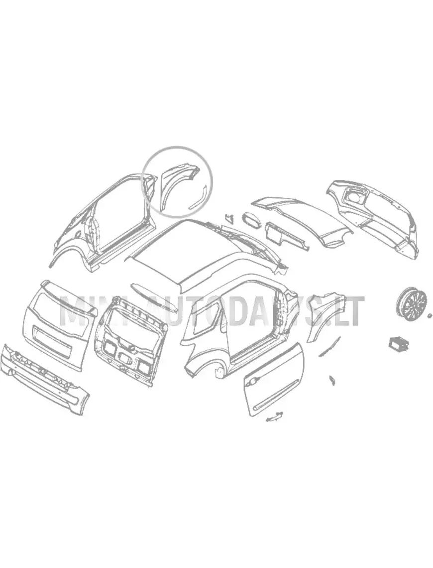 Vasakpoolne esitiib Ligier JS50/JS50L Ph1 Blueline