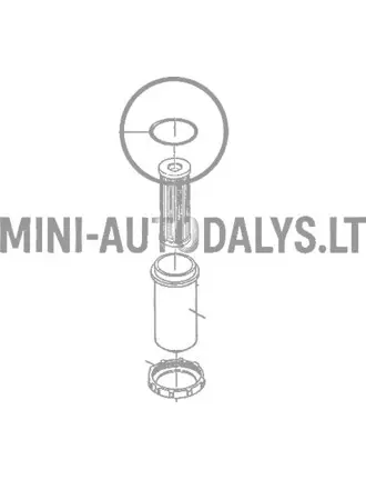 Kütusefiltri korpus tihendusrõngaga Kubota Z402 (1. mudel)