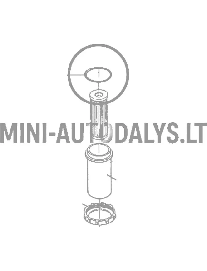 Kütusefiltri korpus tihendusrõngaga Kubota Z402 (1. mudel)