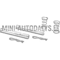 Tagumiste piduriklotside tihvtide komplekt, raud, v2 Microcar / Ligier