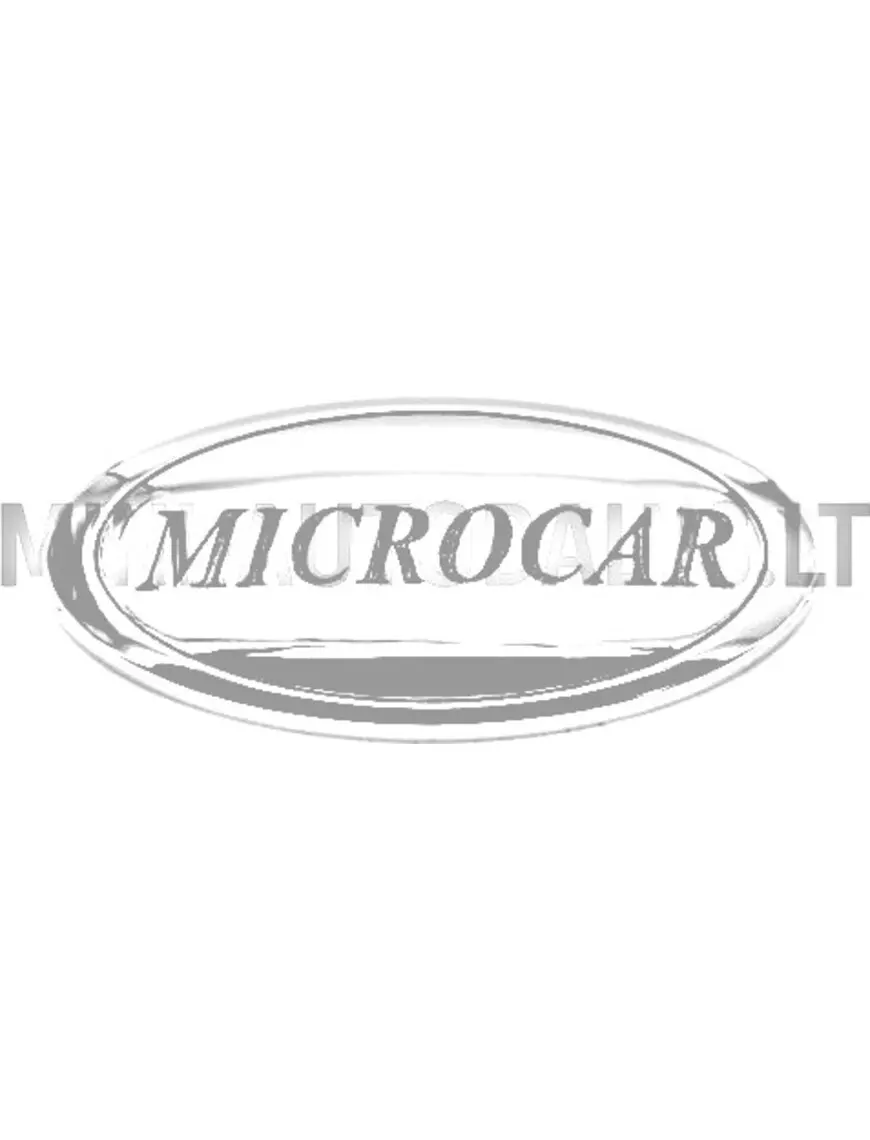 Embleem koos tagaluugi kattega Microcar MGO1 / MGO2