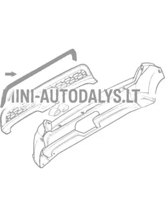 Kroomitud raamiga tagumine põrkeraud Ligier JSRC