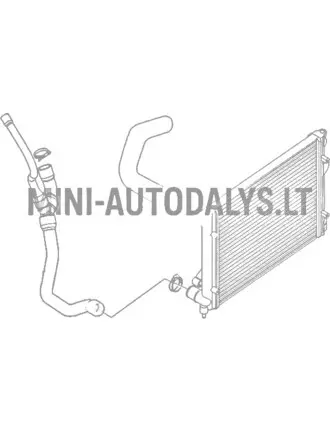 Radiaatori voolik Microcar MGO1 / MGO2 / M8 Lombardini 502 Progress