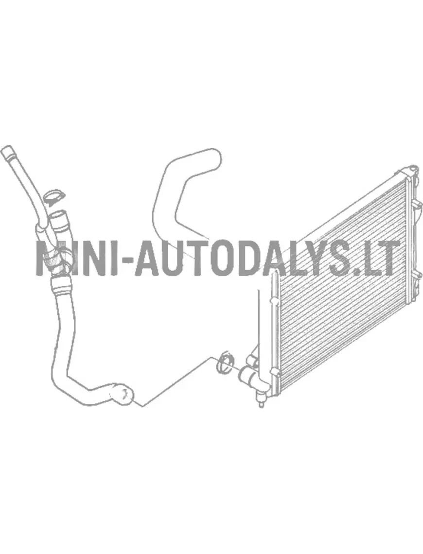 Radiaatori voolik Microcar MGO1 / MGO2 / M8 Lombardini 502 Progress