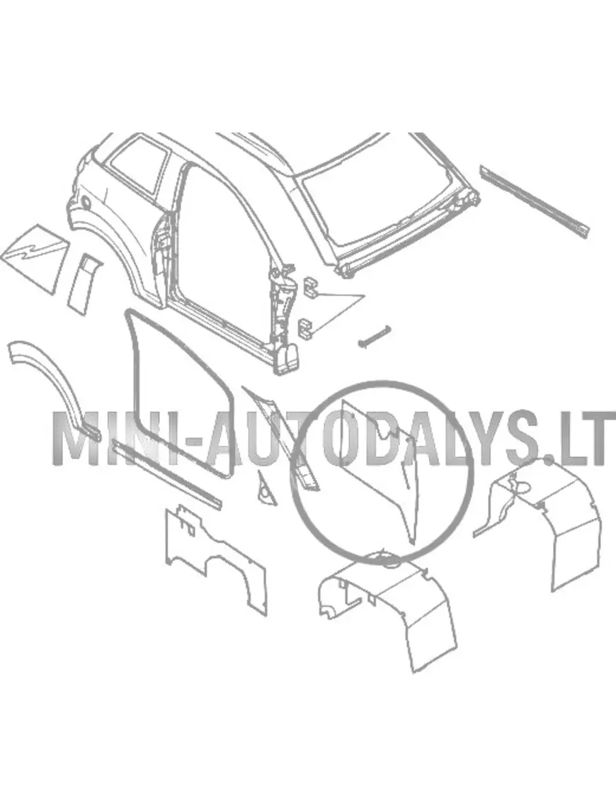 Microcar M8 vasakpoolne sisemine tagatiib
