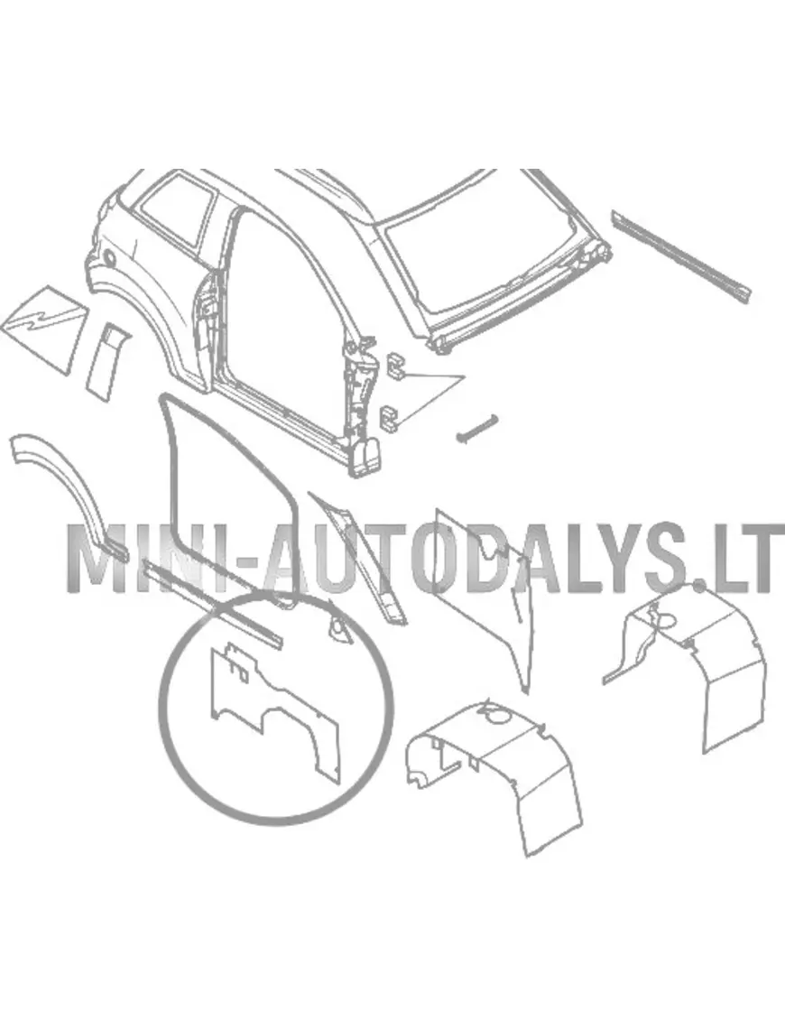 Microcar M8 sisemine parempoolne tagumine poritiib