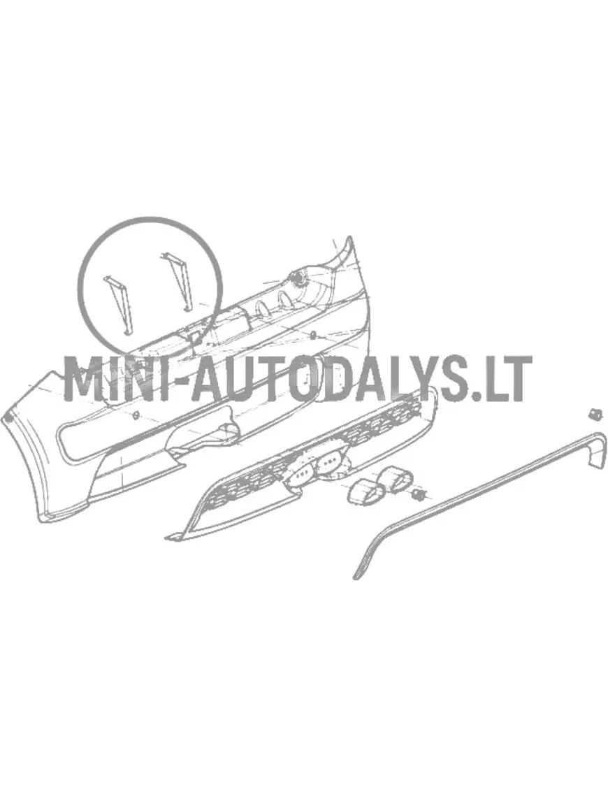 Tagumise stange kinnitus Ligier JS50 Ph1