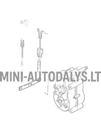 Käiguvaliku hoob käigukastile "Microcar Virgo"