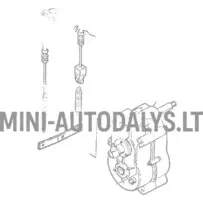 Käiguvaliku hoob käigukastile "Microcar Virgo"