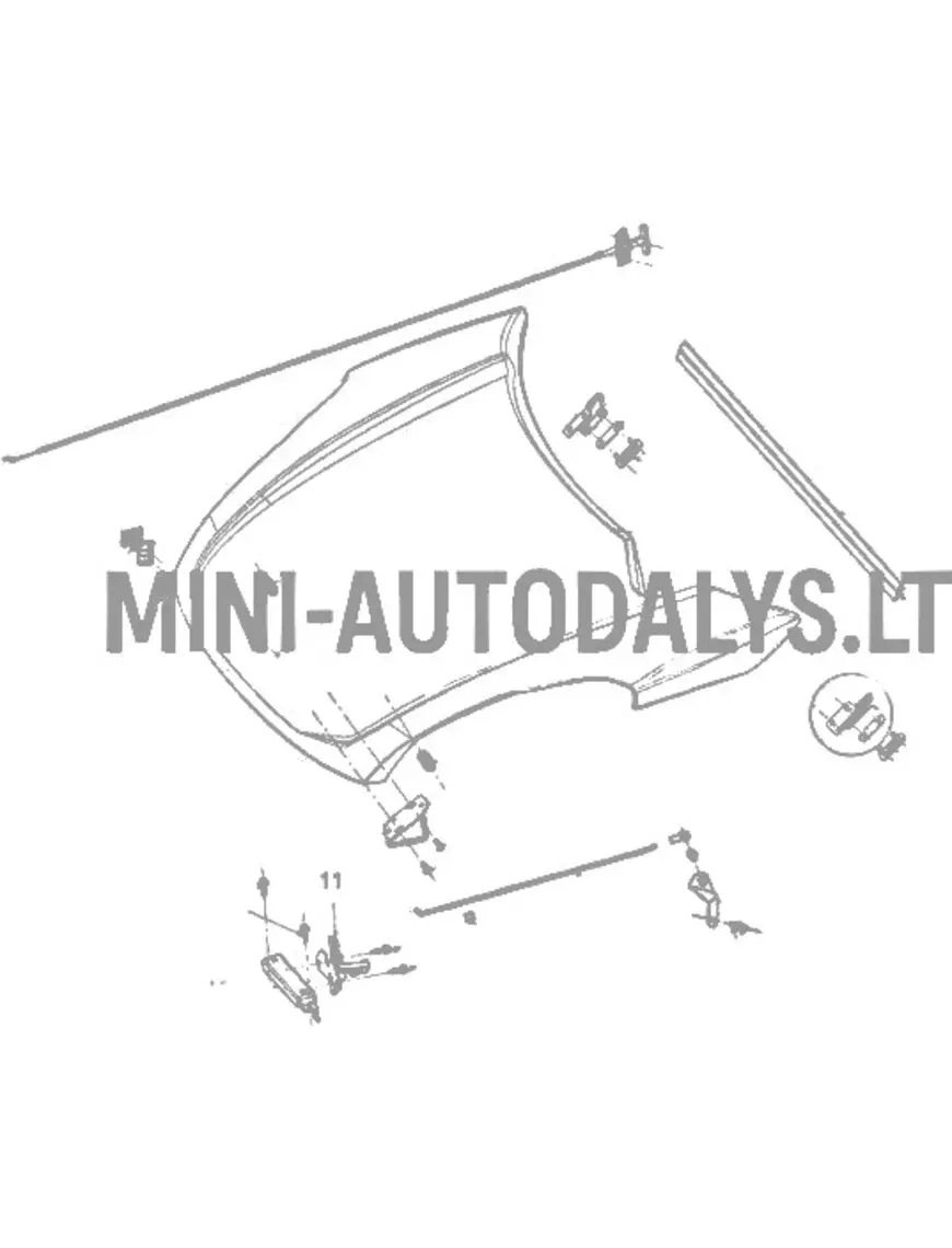 Kapoti hinged Ligier / Microcar