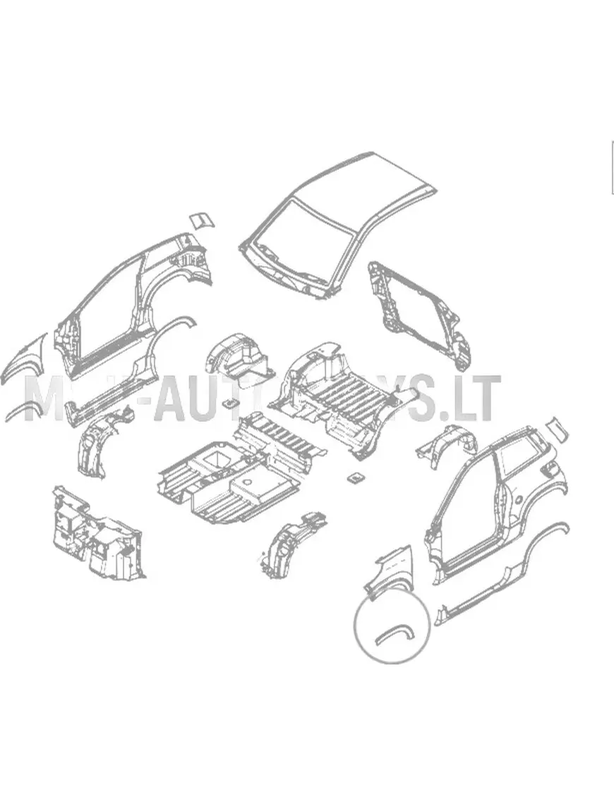 Mõeldud vasakpoolne esitiib Ligier JS60 CHIC jaoks.