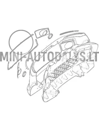 Ligier JS50/JS50L Ph1 esiosa kaitseraua dekoratiivne liist (punane)