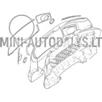 Ligier JS50/JS50L Ph1 esiosa kaitseraua dekoratiivne liist (punane)