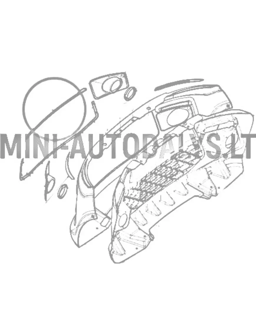 Ligier JS50/JS50L Ph1 esiosa kaitseraua dekoratiivne liist (punane)