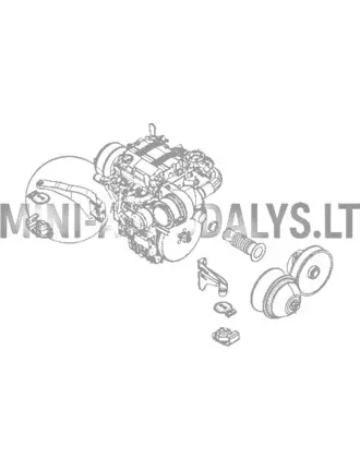 Eesmine parempoolne mootorikinnitus Ligier / Microcar (Lombardini 502 Progress)