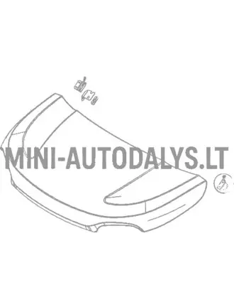 Kapoti hinge ees vasakul Microcar MGO6 / Due6
