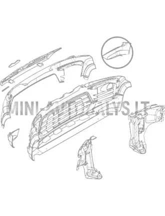 Spoiler, parempoolne, esimese stange jaoks, Ligier JS60 Sport Ultimate (must)