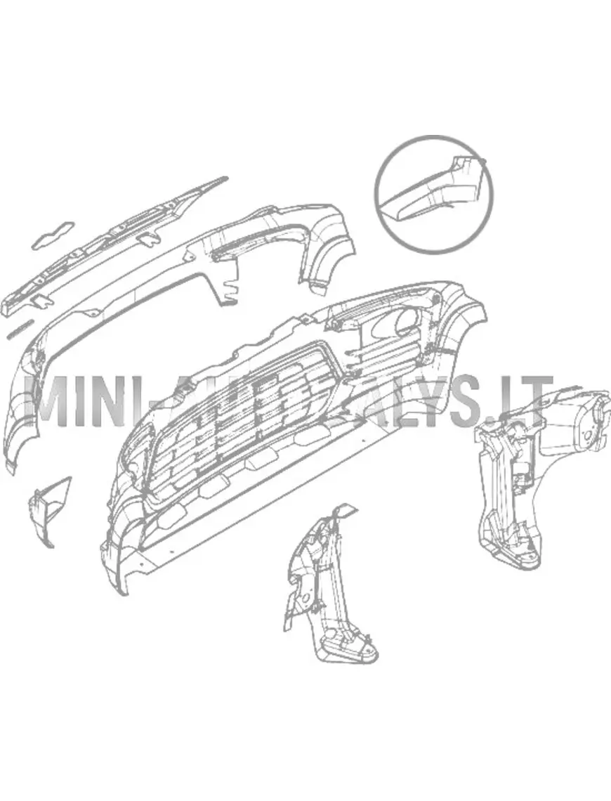 Spoiler, parempoolne, esimese stange jaoks, Ligier JS60 Sport Ultimate (must)