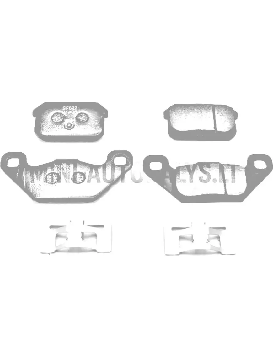 Tagumised piduriklotsid Ligier / Microcar / Due / Myli