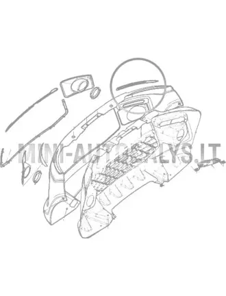 Dekoratiivne liist esitule alla, Ligier JS50/JS50L Ph1