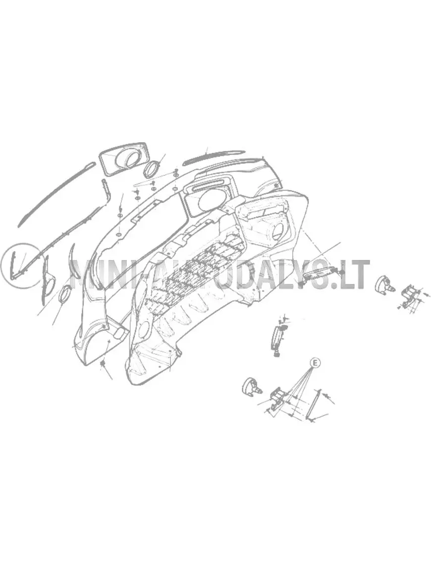 Kroomitud iluvõre vasakul esimese stange poolel, Ligier JS50/JS50L Ph1