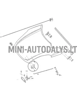 Haagisekonksu kate Ligier JS50 / JS50L Ph1