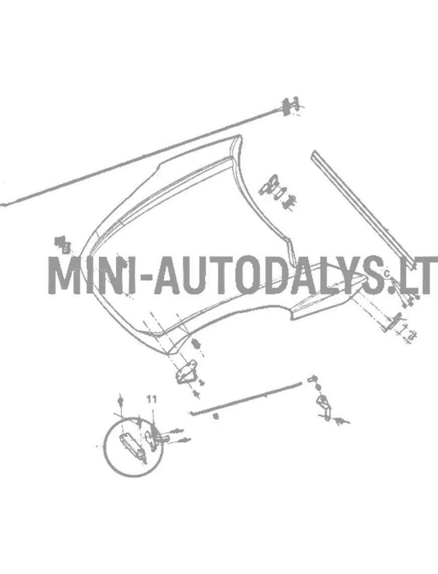 Ligier JS50 / JS50L Ph1 mootorikatte tugilukk