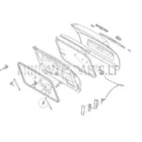 Vasakpoolse tagaukse tugi amortisaator Ligier JS50/JS50L