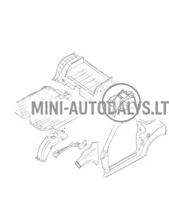 Vasakpoolne tagumise ratta koobas Ligier JS50 / JS50L Ph1