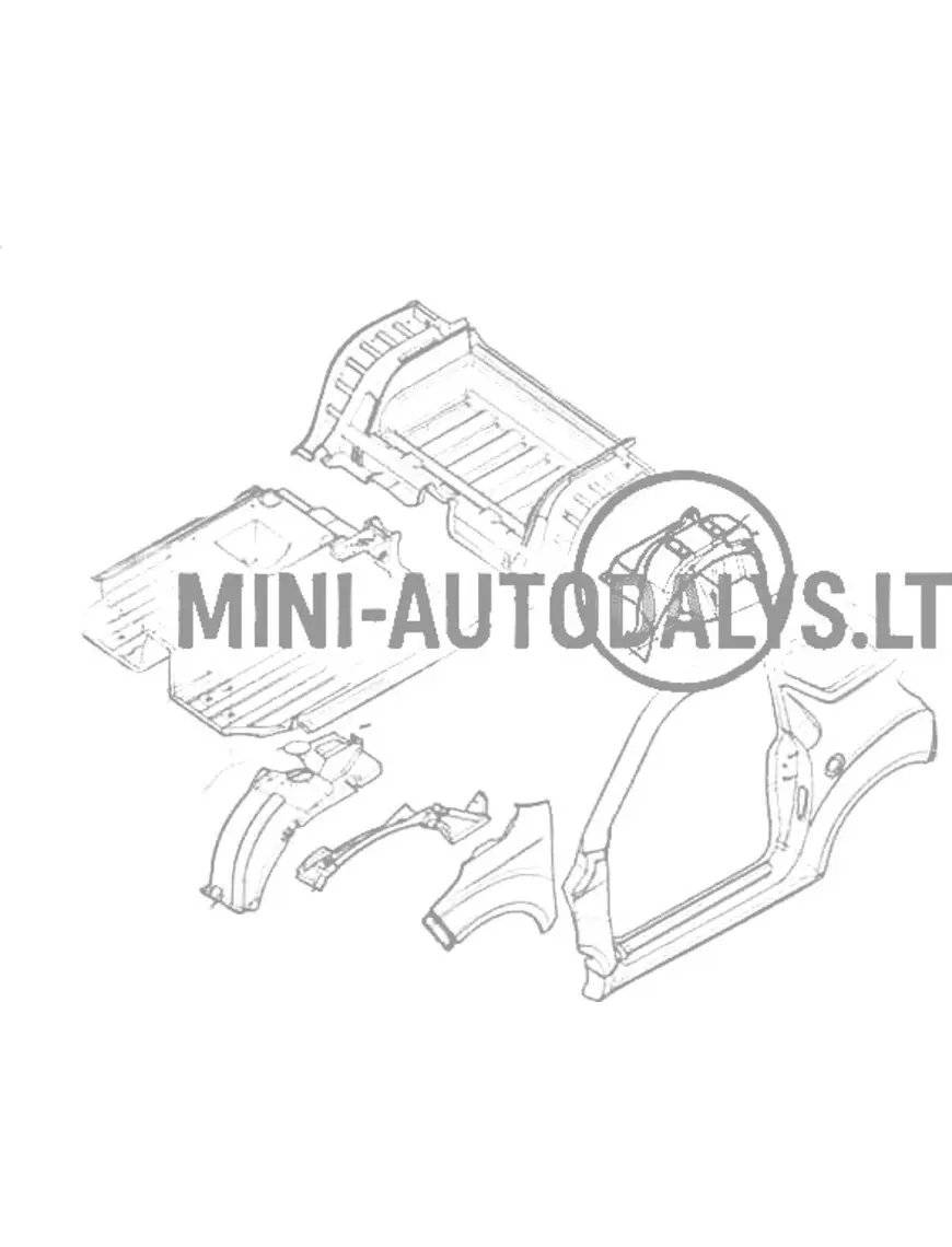 Vasakpoolne tagumise ratta koobas Ligier JS50 / JS50L Ph1