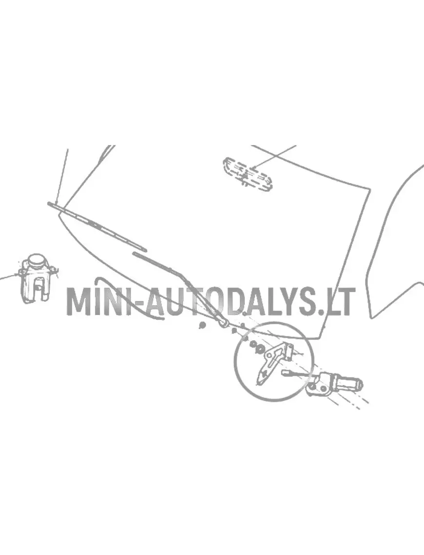 Eesmiste kojameeste mootori kinnitus Ligier JS50/JS50L Ph1