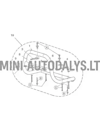 Esistange komplekt Microcar MGO Highland X