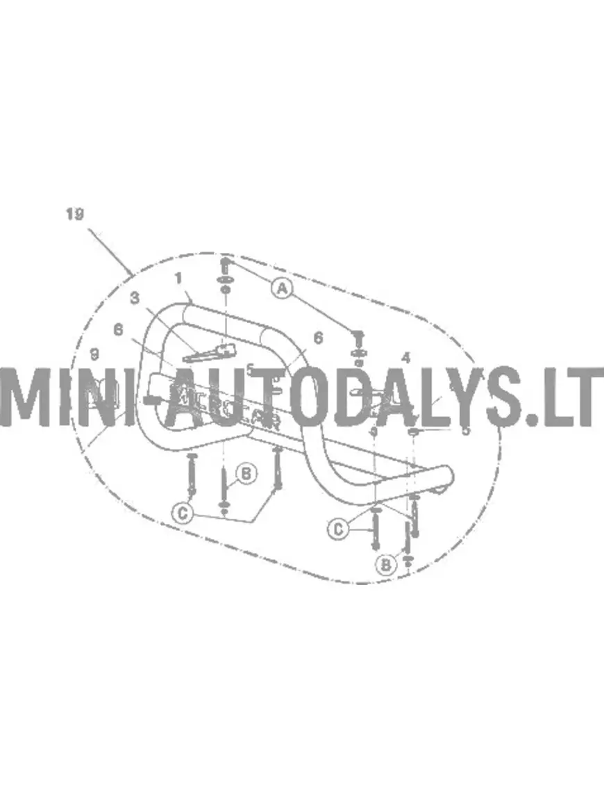 Esistange komplekt Microcar MGO Highland X